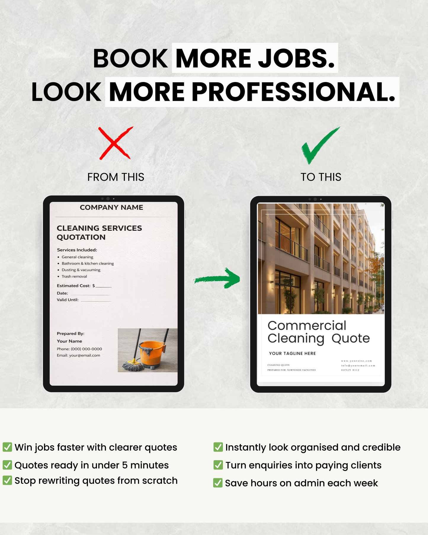 Cleaning Company Capability Statement Template (12 Page)