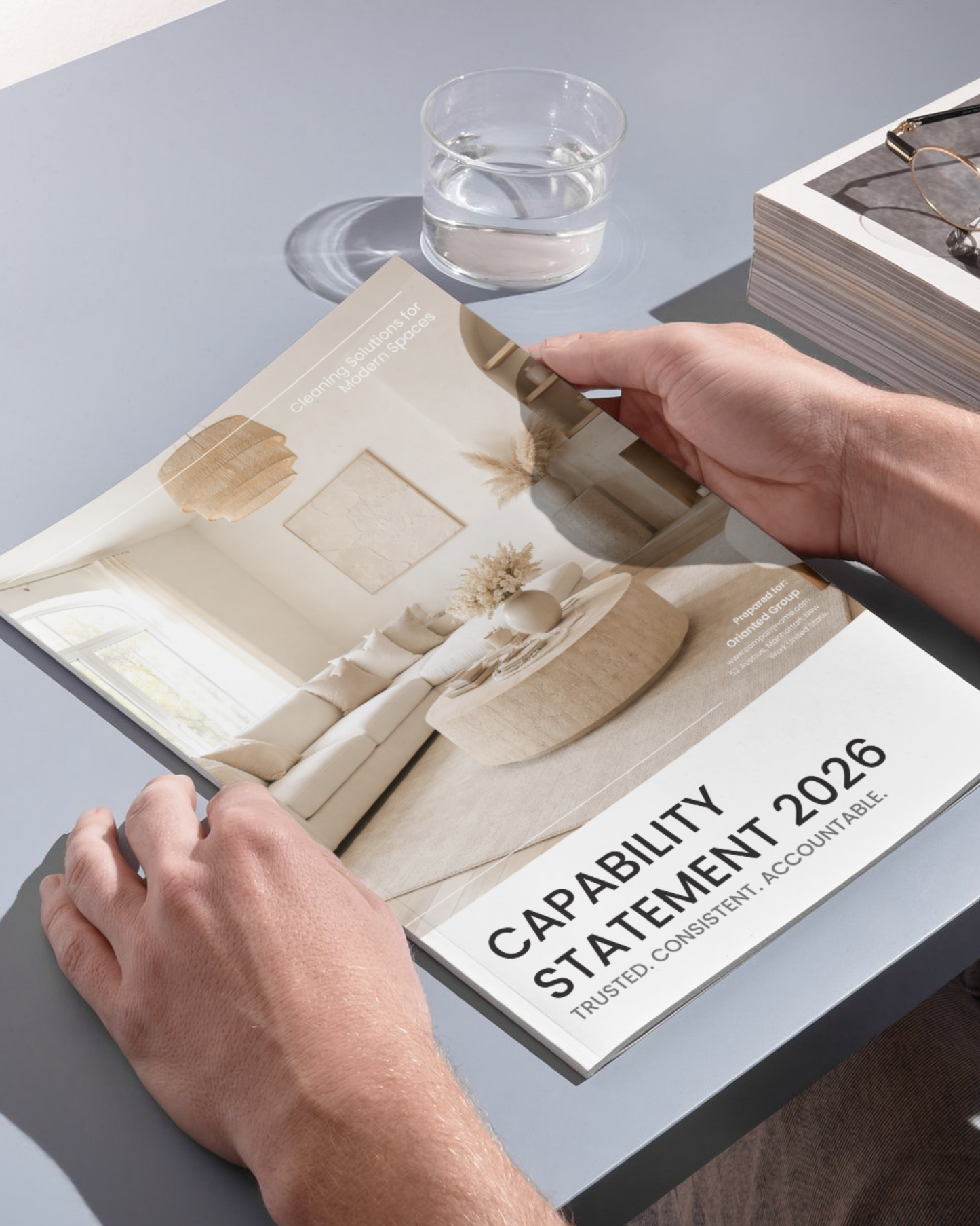 Cleaning Company Capability Statement Template (12 Page)